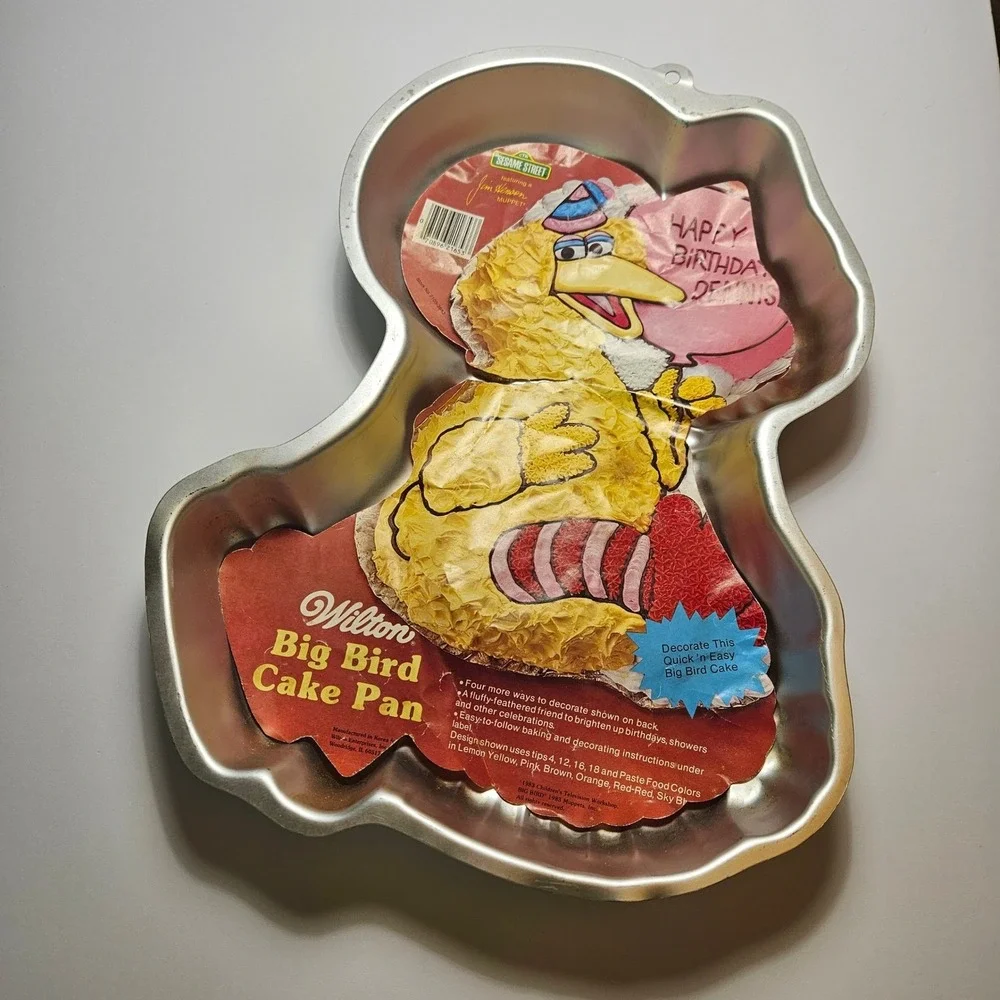 Vintage 1983 Wilton Big Bird Cake Pan‎ Sesame Street Muppets Aluminum 2105-3858